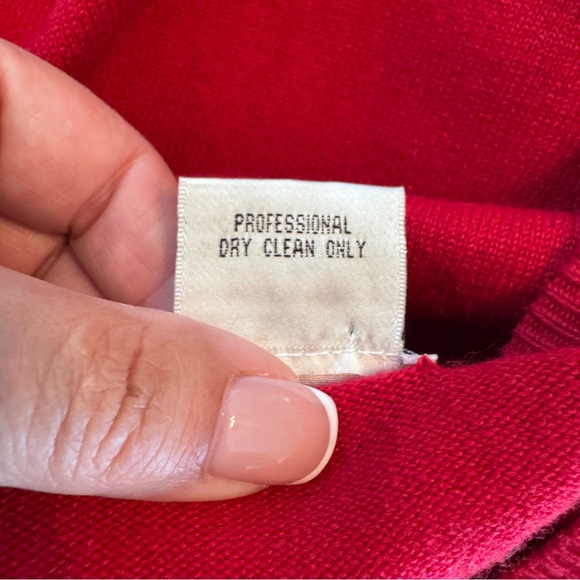 Chetta B Evening Silk Cashmere Blend Sweater Fur Trim Cuffs Old Money Holiday - Picture 7 of 7